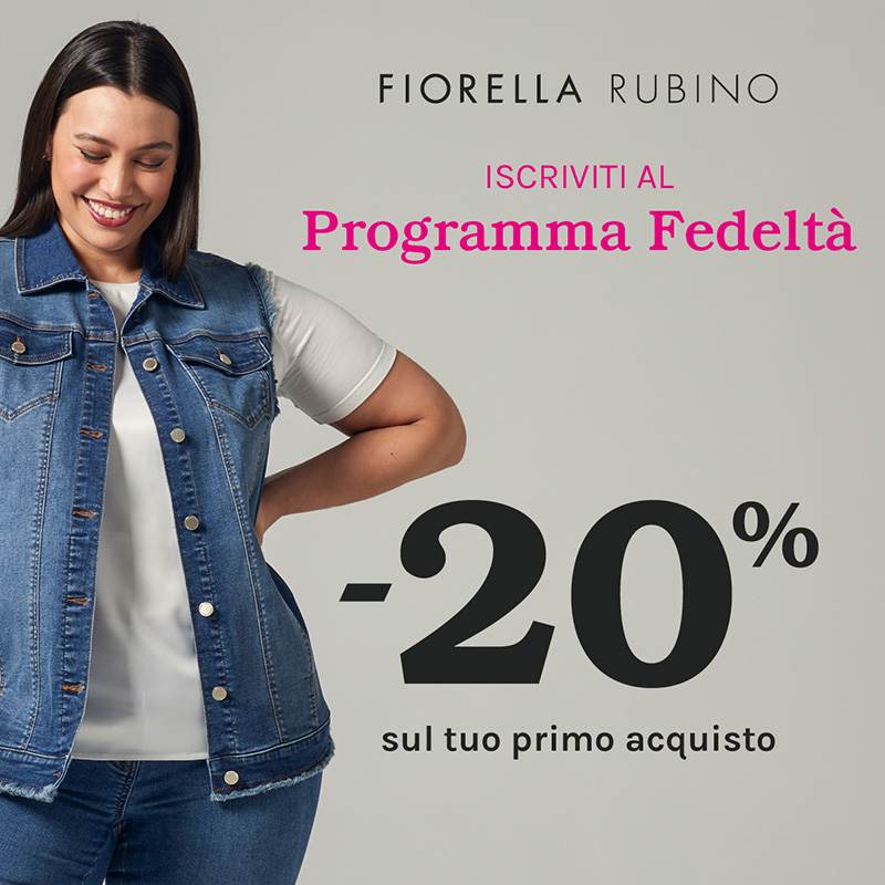 Iscriviti al Programma Fedeltà -20% sul tuo primo acquisto.