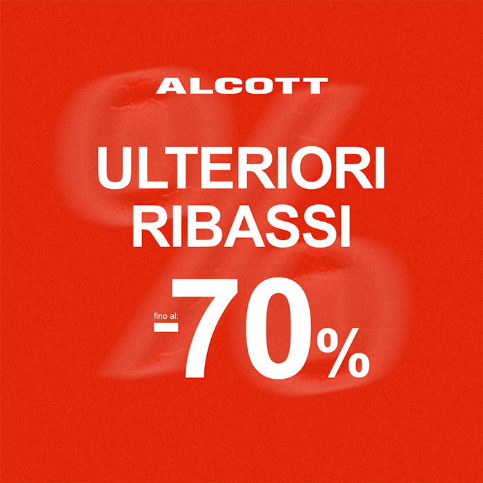 Approfitta degli ulteriori ribassi fino al -70% su tanti capi selezionati!